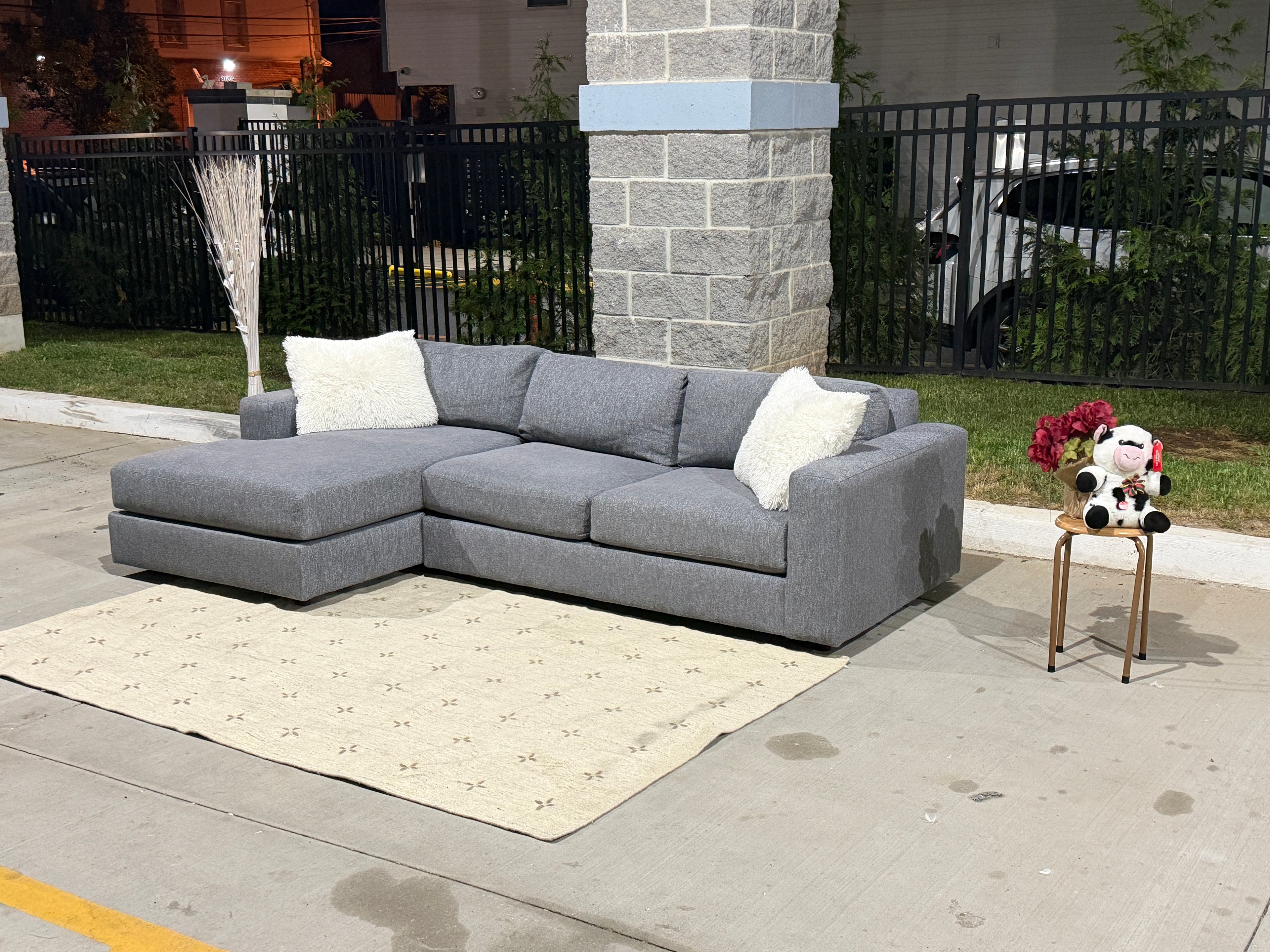 West elm urban 2pc sectional