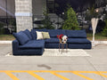 Dream Navy blue modular 4 piece sectional